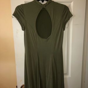 Olive Green Mini Dress